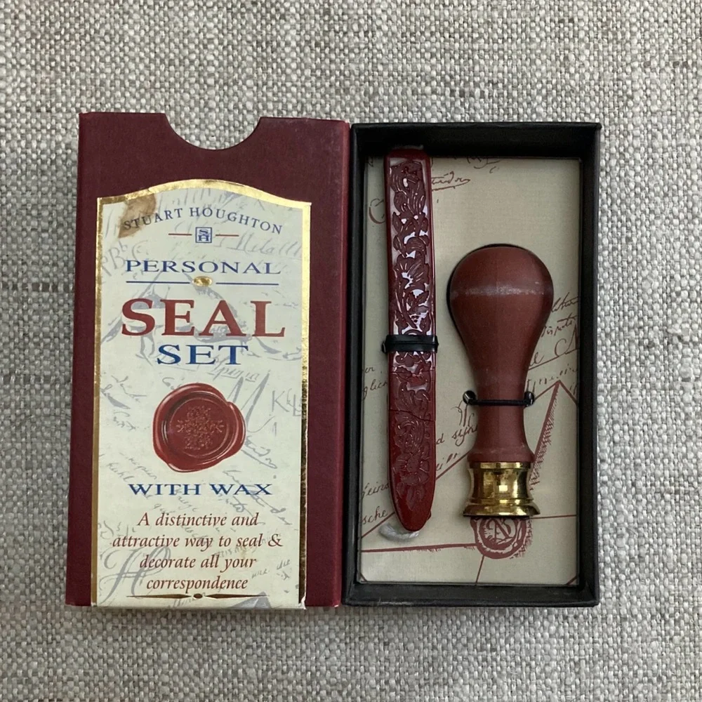 New Stuart Houghton Personal Seal Set With Wax
